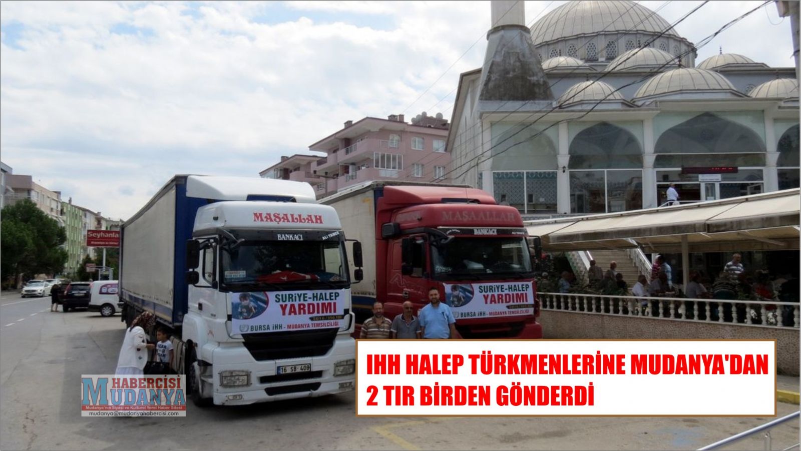 IHH HALEP TRKMENLERNE MUDANYADAN 2 TIR BRDEN GNDERD